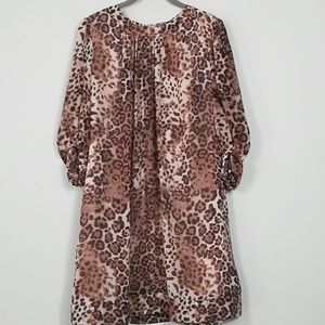 Eva Mendes animal printed dress